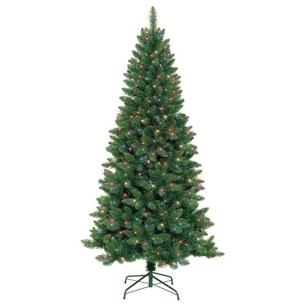 Maquina 7 ft. Slim Pre-Lit Artificial Christmas Tree with Metal Stand MA3009349